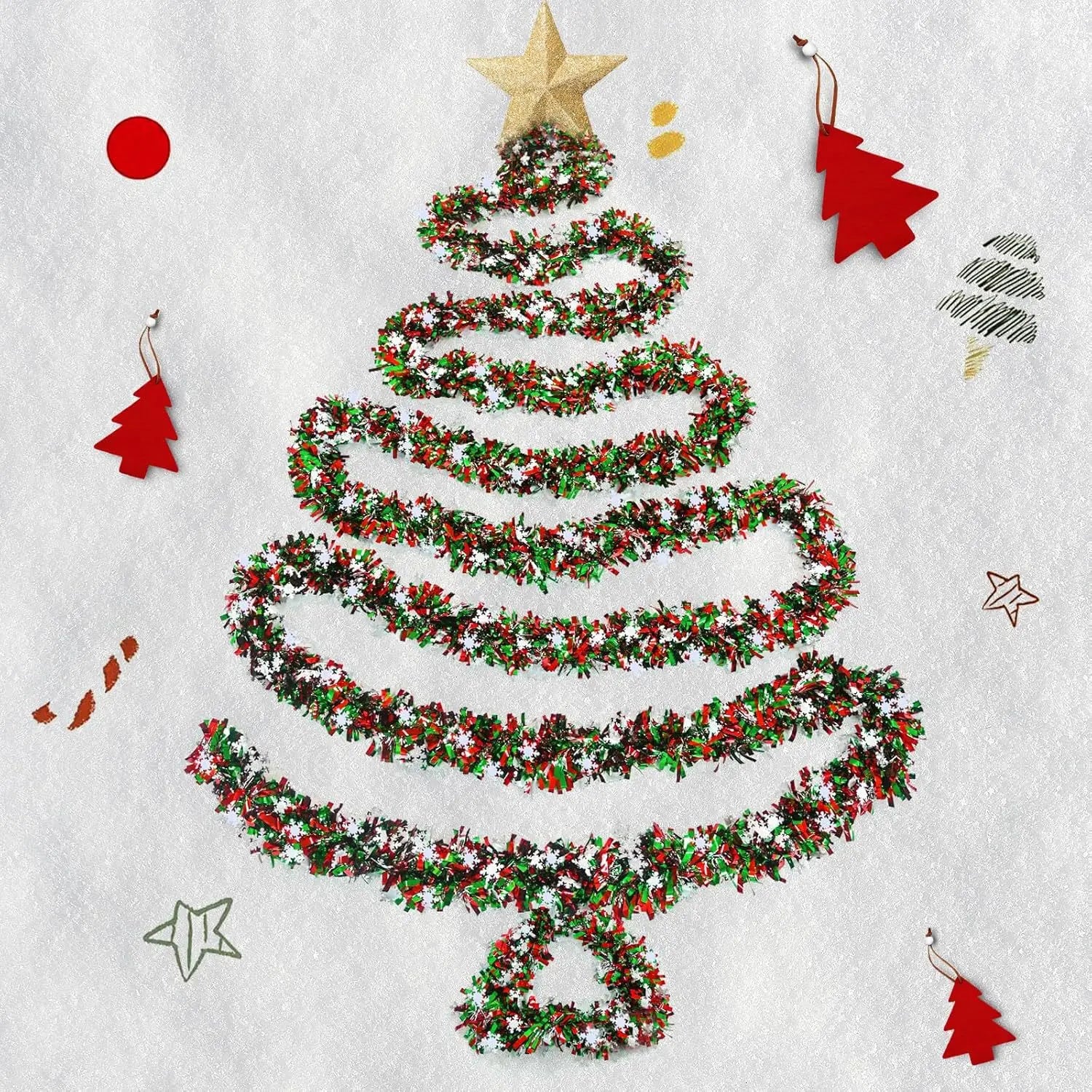 Christmas decorative garlands