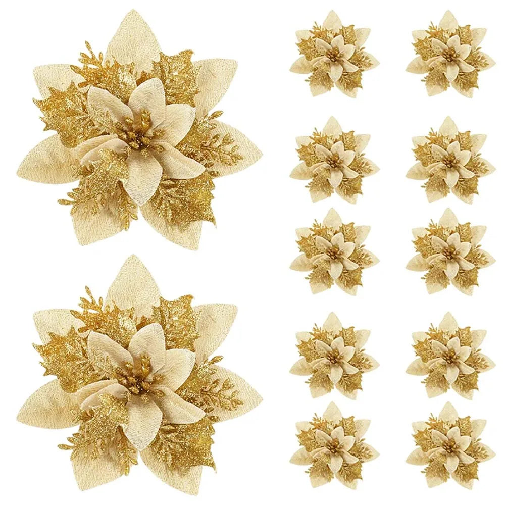 Christmas flower ornaments