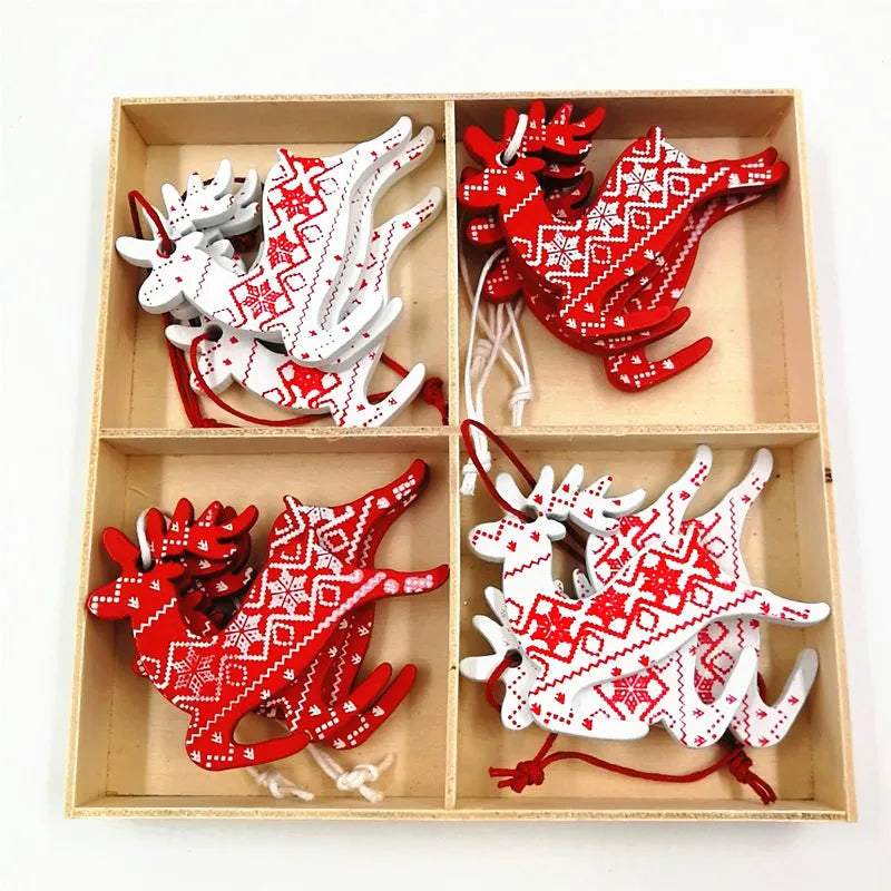 Wooden Christmas Tree Decorations
