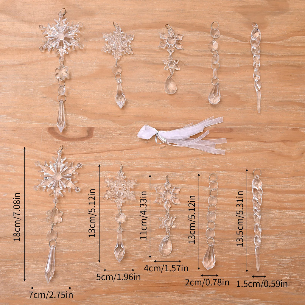 Acrylic Christmas tree decorations