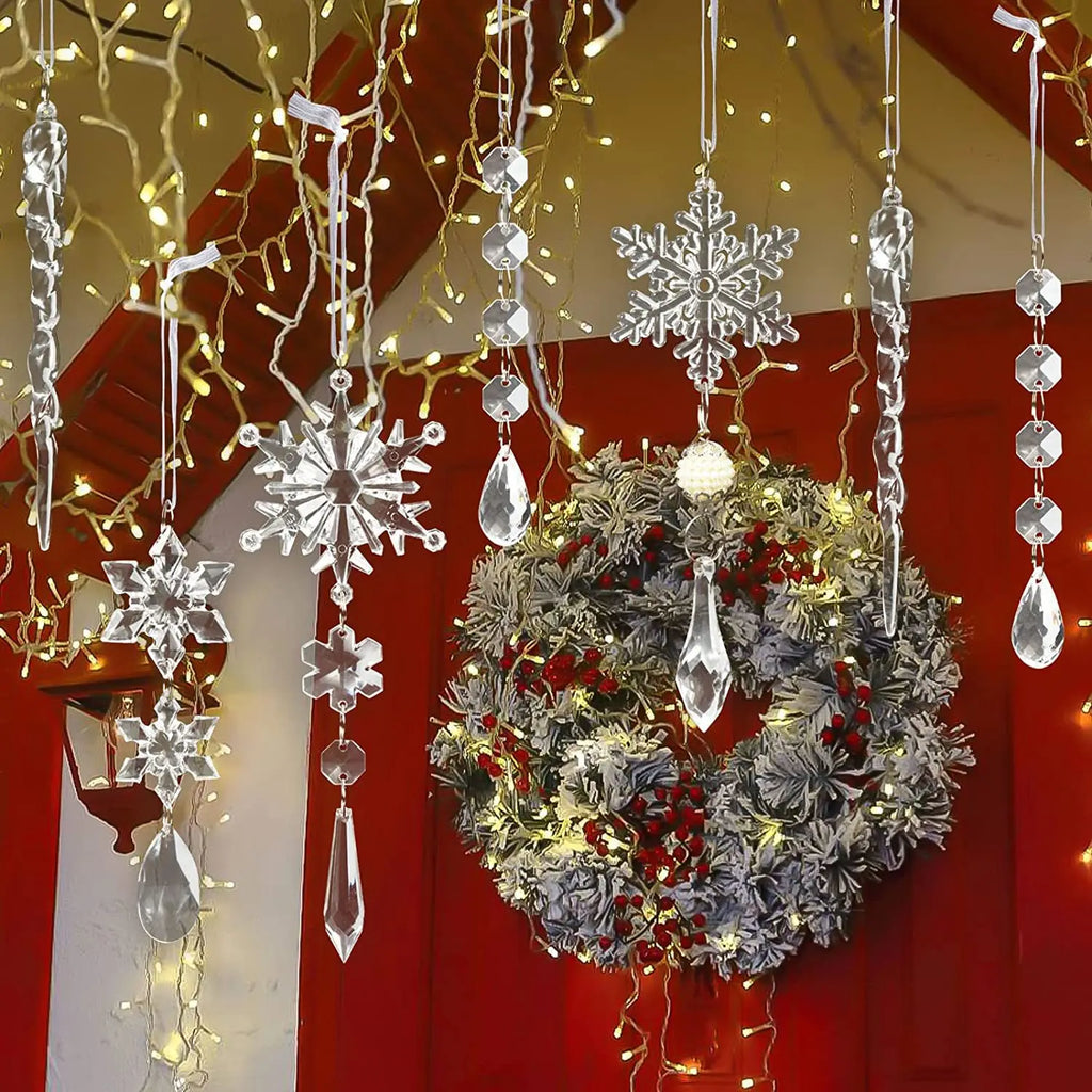 Acrylic Christmas tree decorations