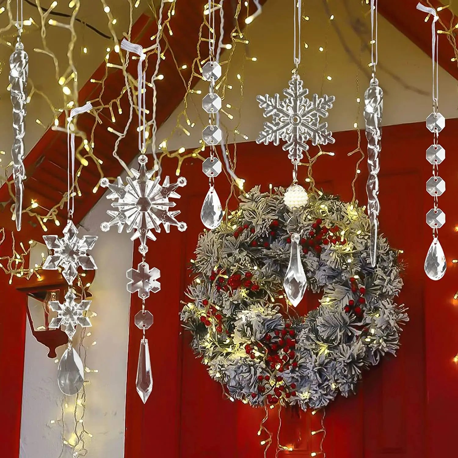 Acrylic Christmas tree decorations