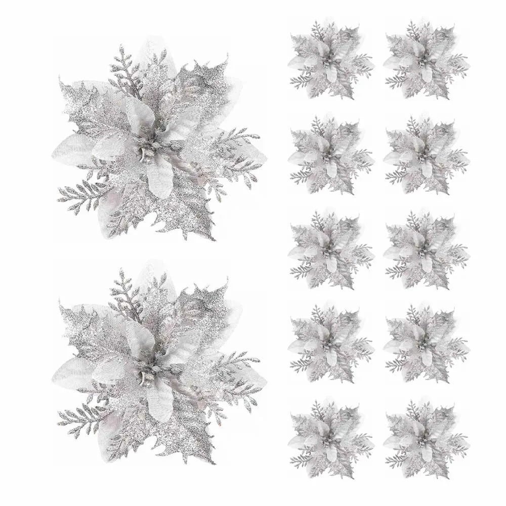 Christmas flower ornaments