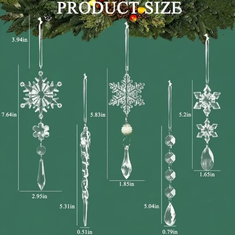 Acrylic Christmas tree decorations