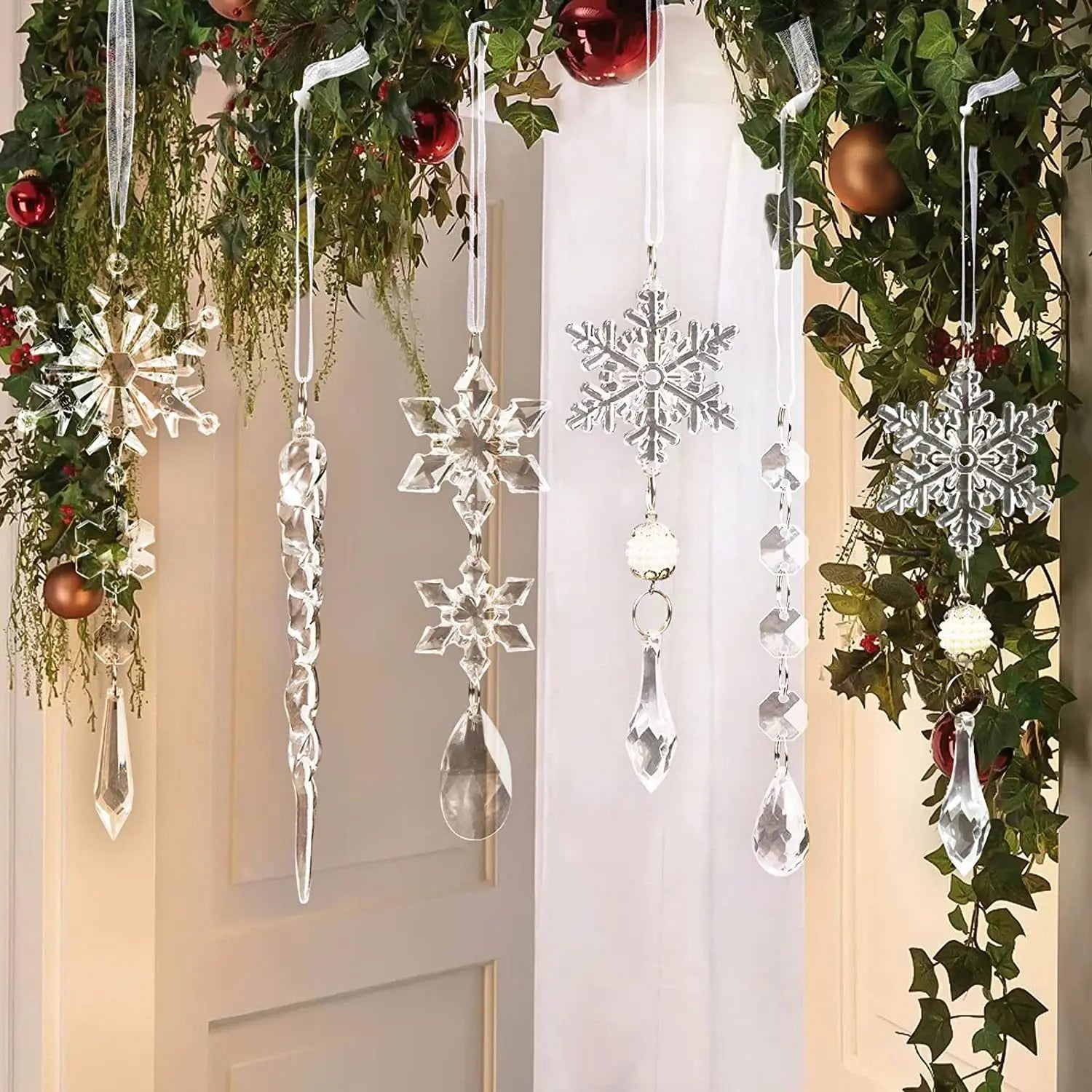 Acrylic Christmas tree decorations