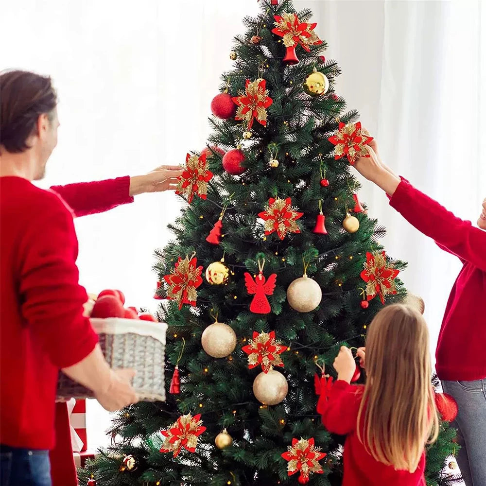 Christmas flower ornaments